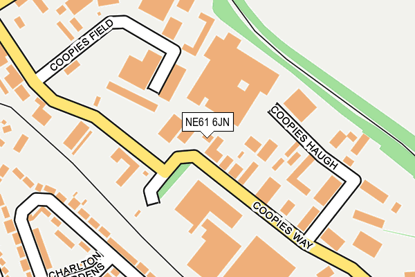 NE61 6JN map - OS OpenMap – Local (Ordnance Survey) NE61 6JN map - OS OpenMap – Local (Ordnance Survey)