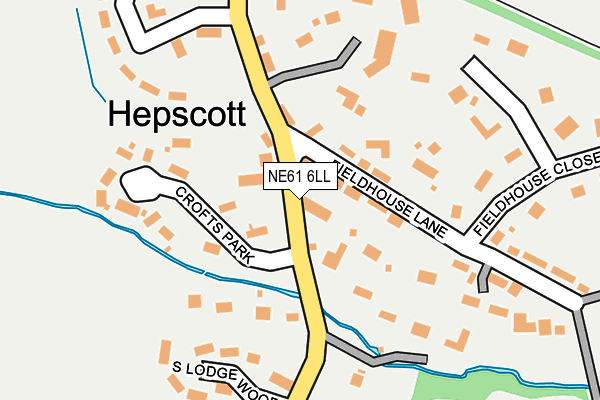 NE61 6LL map - OS OpenMap – Local (Ordnance Survey) NE61 6LL map - OS OpenMap – Local (Ordnance Survey)
