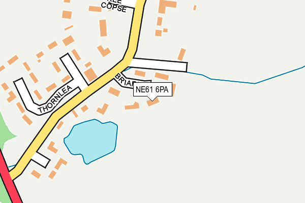 NE61 6PA map - OS OpenMap – Local (Ordnance Survey) NE61 6PA map - OS OpenMap – Local (Ordnance Survey)