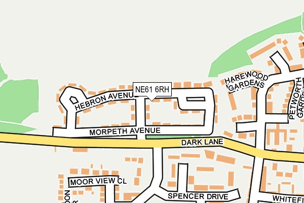 NE61 6RH map - OS OpenMap – Local (Ordnance Survey) NE61 6RH map - OS OpenMap – Local (Ordnance Survey)