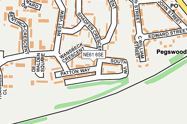NE61 6SE map - OS OpenMap – Local (Ordnance Survey) NE61 6SE map - OS OpenMap – Local (Ordnance Survey)