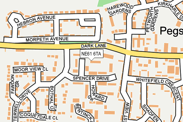 NE61 6TA map - OS OpenMap – Local (Ordnance Survey) NE61 6TA map - OS OpenMap – Local (Ordnance Survey)