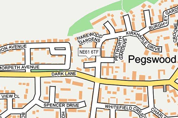 NE61 6TF map - OS OpenMap – Local (Ordnance Survey) NE61 6TF map - OS OpenMap – Local (Ordnance Survey)
