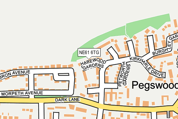 NE61 6TG map - OS OpenMap – Local (Ordnance Survey) NE61 6TG map - OS OpenMap – Local (Ordnance Survey)