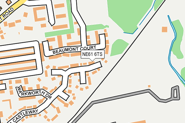 NE61 6TS map - OS OpenMap – Local (Ordnance Survey) NE61 6TS map - OS OpenMap – Local (Ordnance Survey)