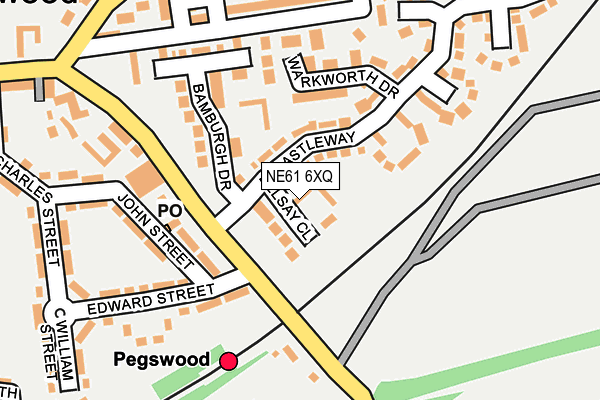 NE61 6XQ map - OS OpenMap – Local (Ordnance Survey) NE61 6XQ map - OS OpenMap – Local (Ordnance Survey)