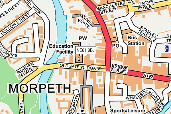 NE61 9BJ map - OS OpenMap – Local (Ordnance Survey) NE61 9BJ map - OS OpenMap – Local (Ordnance Survey)