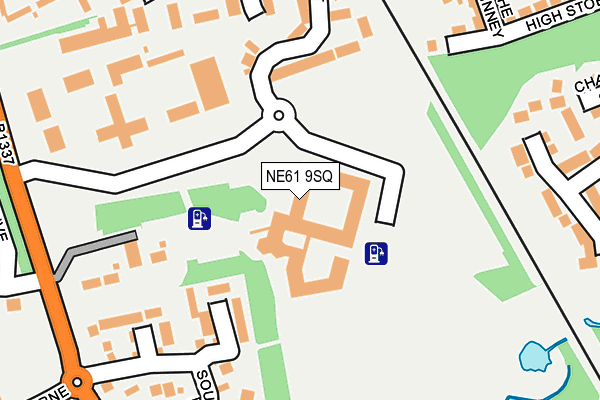NE61 9SQ map - OS OpenMap – Local (Ordnance Survey) NE61 9SQ map - OS OpenMap – Local (Ordnance Survey)