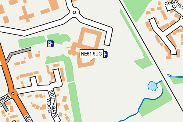 NE61 9UG map - OS OpenMap – Local (Ordnance Survey) NE61 9UG map - OS OpenMap – Local (Ordnance Survey)