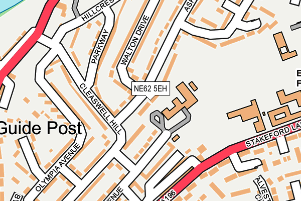 NE62 5EH map - OS OpenMap – Local (Ordnance Survey) NE62 5EH map - OS OpenMap – Local (Ordnance Survey)