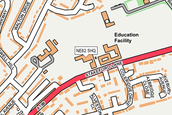 NE62 5HQ map - OS OpenMap – Local (Ordnance Survey) NE62 5HQ map - OS OpenMap – Local (Ordnance Survey)