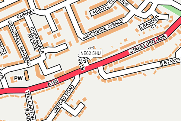 NE62 5HU map - OS OpenMap – Local (Ordnance Survey) NE62 5HU map - OS OpenMap – Local (Ordnance Survey)