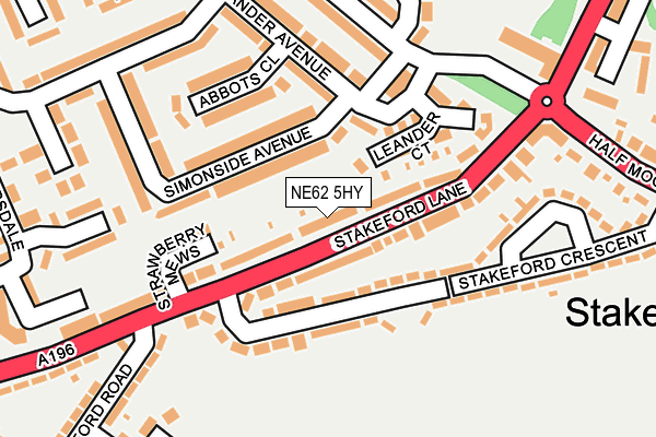NE62 5HY map - OS OpenMap – Local (Ordnance Survey) NE62 5HY map - OS OpenMap – Local (Ordnance Survey)