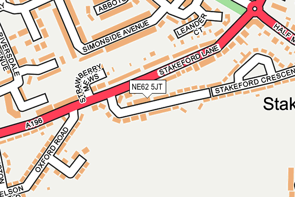 NE62 5JT map - OS OpenMap – Local (Ordnance Survey) NE62 5JT map - OS OpenMap – Local (Ordnance Survey)