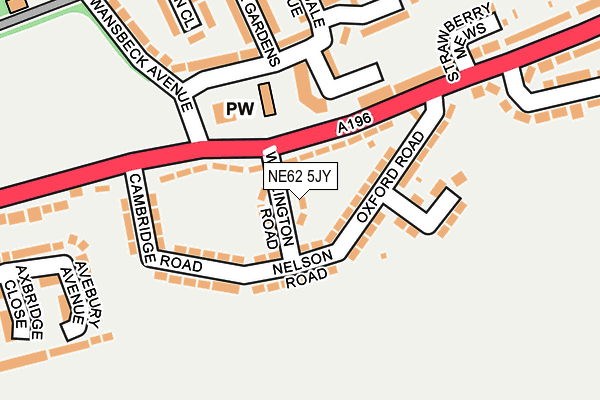 NE62 5JY map - OS OpenMap – Local (Ordnance Survey) NE62 5JY map - OS OpenMap – Local (Ordnance Survey)