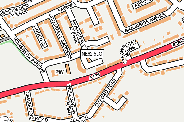 NE62 5LG map - OS OpenMap – Local (Ordnance Survey) NE62 5LG map - OS OpenMap – Local (Ordnance Survey)