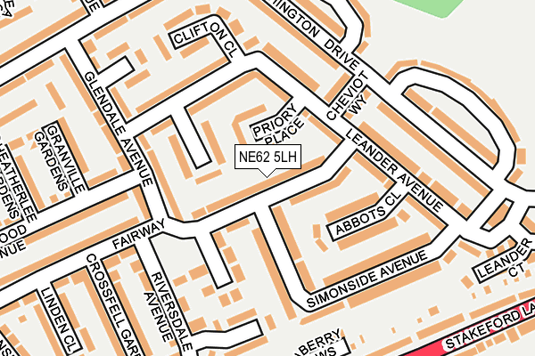 NE62 5LH map - OS OpenMap – Local (Ordnance Survey) NE62 5LH map - OS OpenMap – Local (Ordnance Survey)