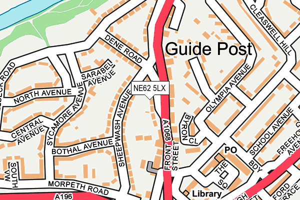 NE62 5LX map - OS OpenMap – Local (Ordnance Survey) NE62 5LX map - OS OpenMap – Local (Ordnance Survey)