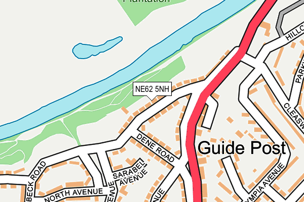 NE62 5NH map - OS OpenMap – Local (Ordnance Survey) NE62 5NH map - OS OpenMap – Local (Ordnance Survey)