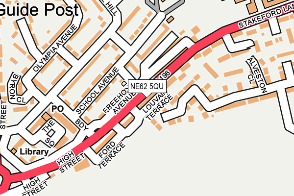 NE62 5QU map - OS OpenMap – Local (Ordnance Survey) NE62 5QU map - OS OpenMap – Local (Ordnance Survey)