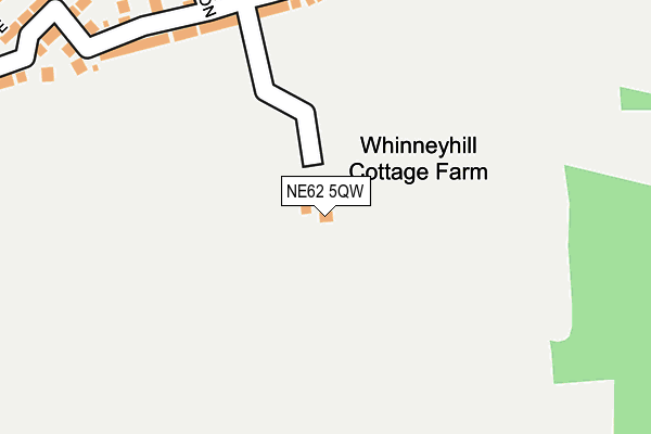NE62 5QW map - OS OpenMap – Local (Ordnance Survey)