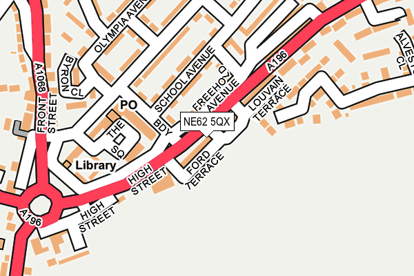 NE62 5QX map - OS OpenMap – Local (Ordnance Survey) NE62 5QX map - OS OpenMap – Local (Ordnance Survey)
