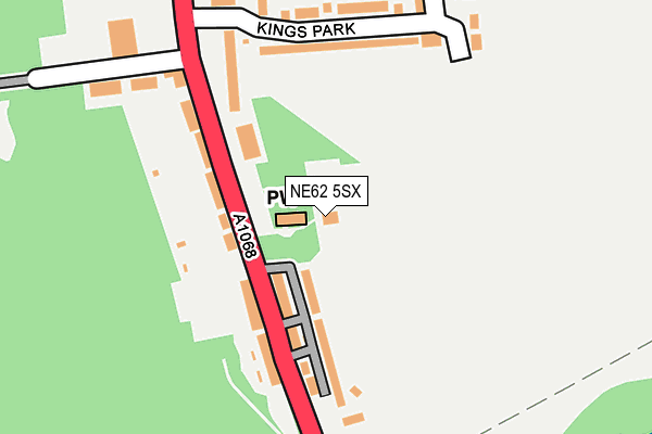 NE62 5SX map - OS OpenMap – Local (Ordnance Survey) NE62 5SX map - OS OpenMap – Local (Ordnance Survey)