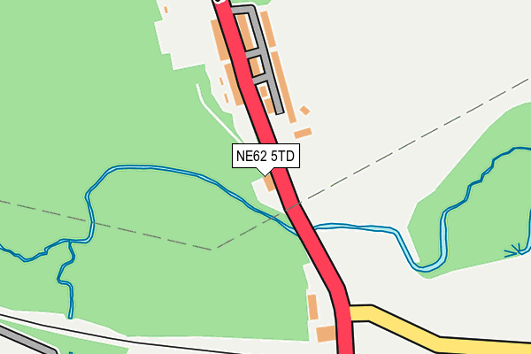 NE62 5TD map - OS OpenMap – Local (Ordnance Survey) NE62 5TD map - OS OpenMap – Local (Ordnance Survey)