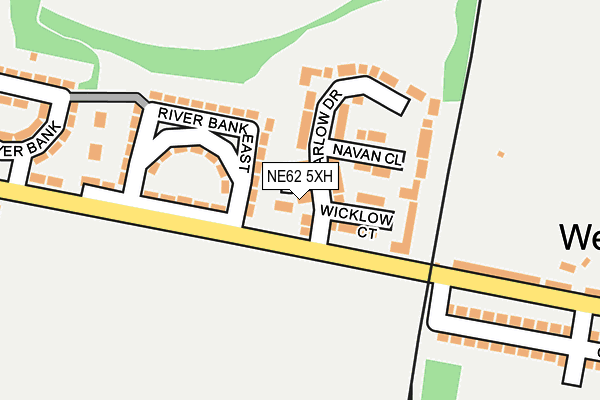 NE62 5XH map - OS OpenMap – Local (Ordnance Survey) NE62 5XH map - OS OpenMap – Local (Ordnance Survey)
