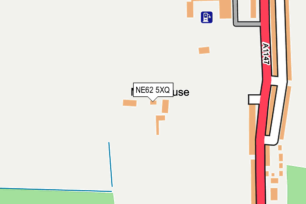 NE62 5XQ map - OS OpenMap – Local (Ordnance Survey) NE62 5XQ map - OS OpenMap – Local (Ordnance Survey)