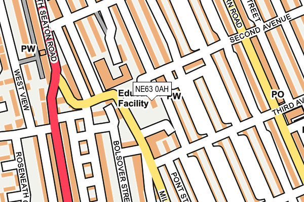 NE63 0AH map - OS OpenMap – Local (Ordnance Survey) NE63 0AH map - OS OpenMap – Local (Ordnance Survey)