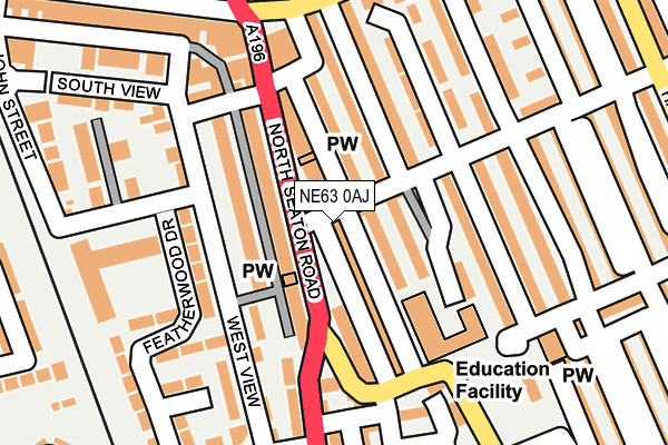 NE63 0AJ map - OS OpenMap – Local (Ordnance Survey) NE63 0AJ map - OS OpenMap – Local (Ordnance Survey)