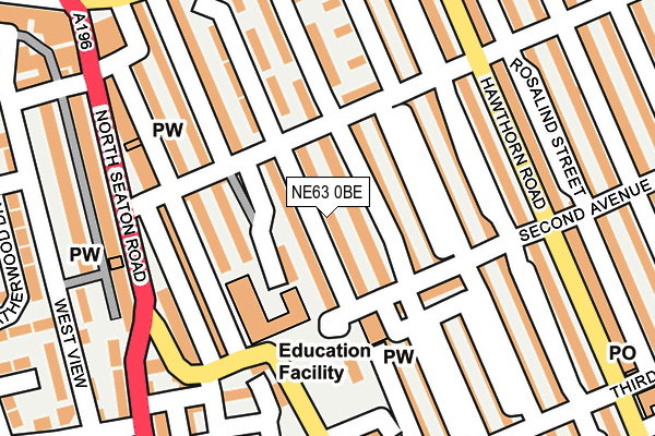 NE63 0BE map - OS OpenMap – Local (Ordnance Survey) NE63 0BE map - OS OpenMap – Local (Ordnance Survey)