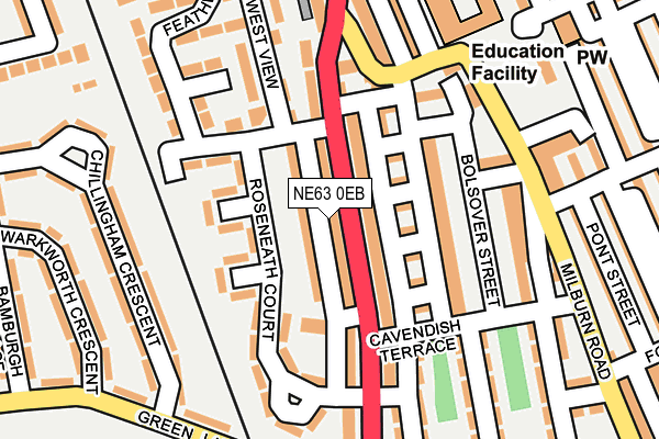 NE63 0EB map - OS OpenMap – Local (Ordnance Survey) NE63 0EB map - OS OpenMap – Local (Ordnance Survey)