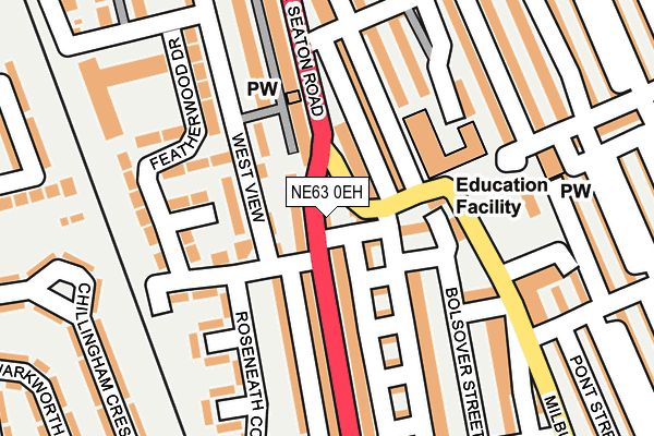 NE63 0EH map - OS OpenMap – Local (Ordnance Survey) NE63 0EH map - OS OpenMap – Local (Ordnance Survey)