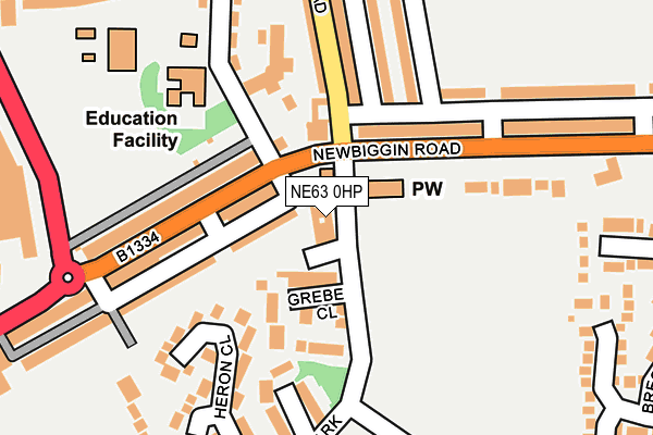 NE63 0HP map - OS OpenMap – Local (Ordnance Survey) NE63 0HP map - OS OpenMap – Local (Ordnance Survey)