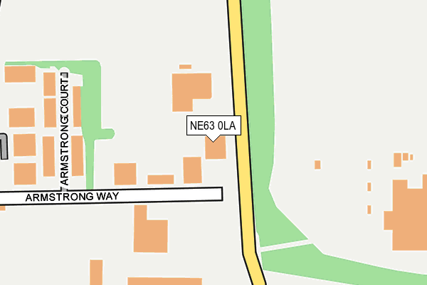 NE63 0LA map - OS OpenMap – Local (Ordnance Survey) NE63 0LA map - OS OpenMap – Local (Ordnance Survey)