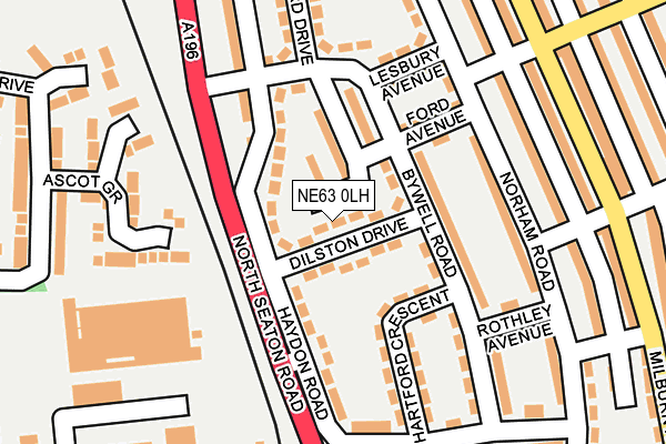 NE63 0LH map - OS OpenMap – Local (Ordnance Survey) NE63 0LH map - OS OpenMap – Local (Ordnance Survey)