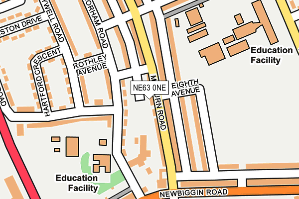 NE63 0NE map - OS OpenMap – Local (Ordnance Survey) NE63 0NE map - OS OpenMap – Local (Ordnance Survey)
