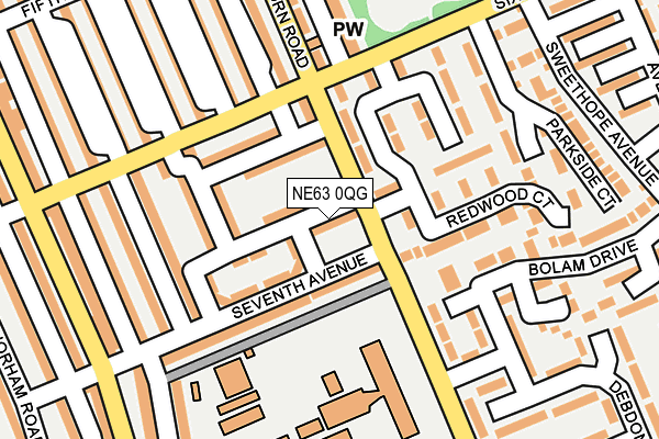 NE63 0QG map - OS OpenMap – Local (Ordnance Survey) NE63 0QG map - OS OpenMap – Local (Ordnance Survey)