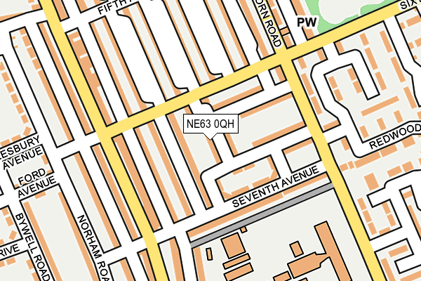 NE63 0QH map - OS OpenMap – Local (Ordnance Survey) NE63 0QH map - OS OpenMap – Local (Ordnance Survey)