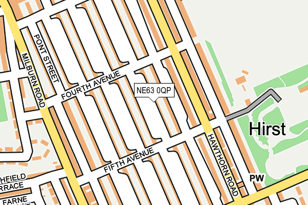 NE63 0QP map - OS OpenMap – Local (Ordnance Survey) NE63 0QP map - OS OpenMap – Local (Ordnance Survey)