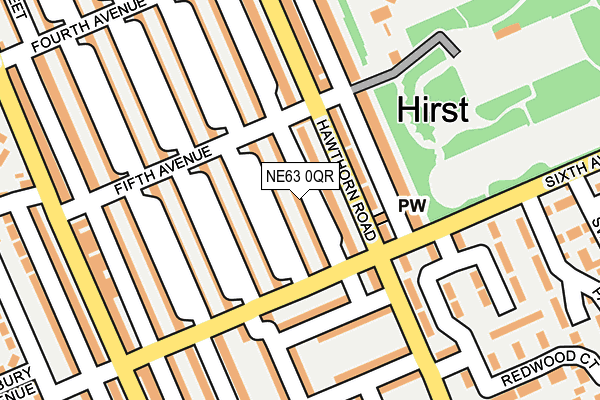 NE63 0QR map - OS OpenMap – Local (Ordnance Survey) NE63 0QR map - OS OpenMap – Local (Ordnance Survey)