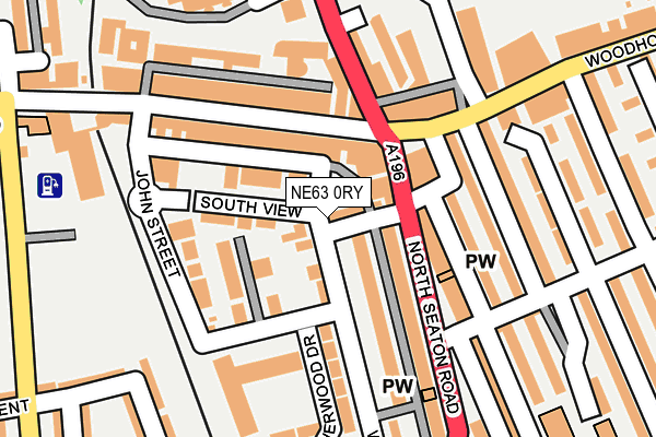 NE63 0RY map - OS OpenMap – Local (Ordnance Survey) NE63 0RY map - OS OpenMap – Local (Ordnance Survey)