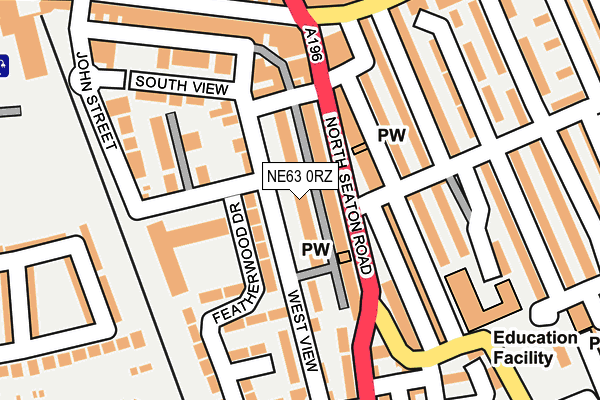 NE63 0RZ map - OS OpenMap – Local (Ordnance Survey) NE63 0RZ map - OS OpenMap – Local (Ordnance Survey)