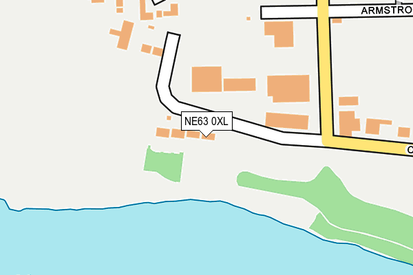 NE63 0XL map - OS OpenMap – Local (Ordnance Survey) NE63 0XL map - OS OpenMap – Local (Ordnance Survey)