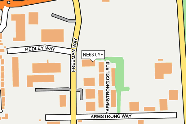 NE63 0YF map - OS OpenMap – Local (Ordnance Survey) NE63 0YF map - OS OpenMap – Local (Ordnance Survey)