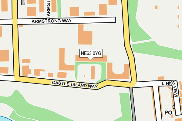 NE63 0YG map - OS OpenMap – Local (Ordnance Survey) NE63 0YG map - OS OpenMap – Local (Ordnance Survey)
