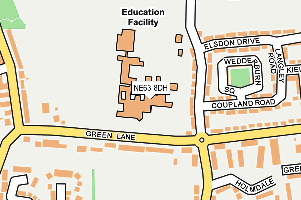 NE63 8DH map - OS OpenMap – Local (Ordnance Survey) NE63 8DH map - OS OpenMap – Local (Ordnance Survey)