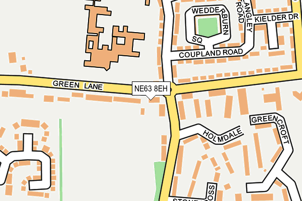 NE63 8EH map - OS OpenMap – Local (Ordnance Survey) NE63 8EH map - OS OpenMap – Local (Ordnance Survey)